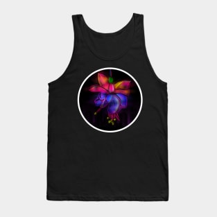 Fuchsia flower sticker Tank Top